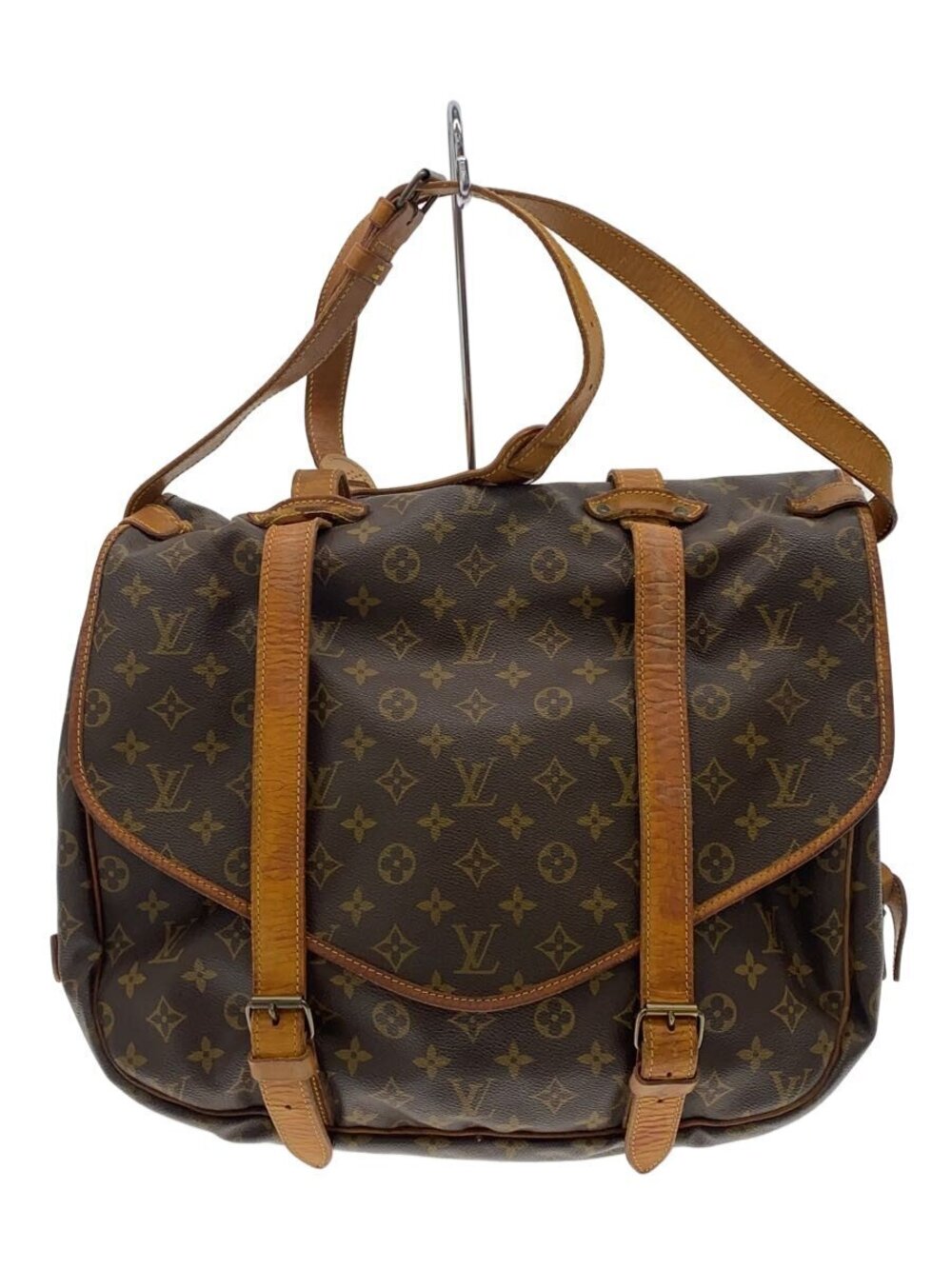 LOUIS VUITTON Saumur Monogram Canvas Brown